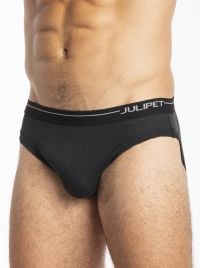 Ima - Slip Medio in Cotone Elasticizzato, nero