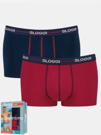 Sloggi Start Hip confezione da 2 boxer, rosso/blu