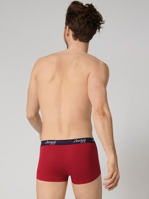Sloggi Start Hip confezione da 2 boxer, rosso/blu