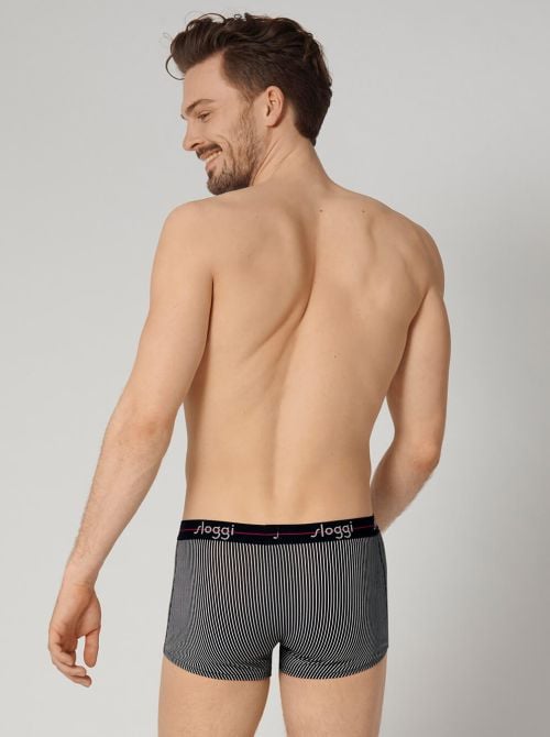Sloggi Start Hip confezione da 2 boxer, righe/blu