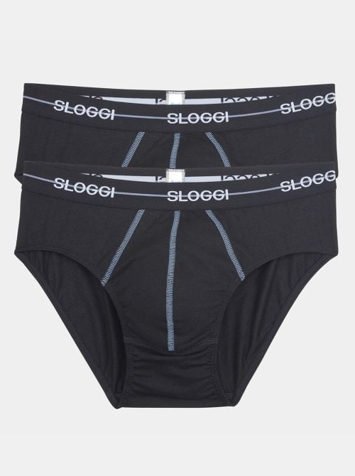 Sloggi Start Midi confezione da 2 slip, nero