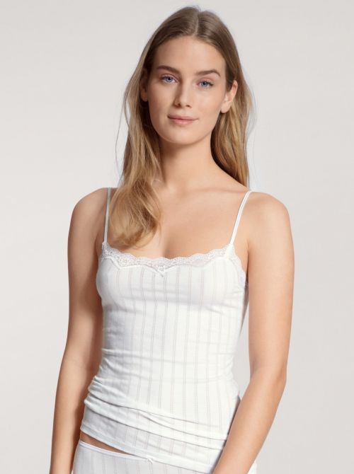 10092 Etude Top with adjustable straps, white CALIDA