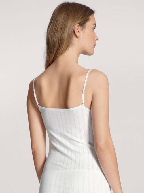 10092 Etude Toujours Top con bretelline regolabili, bianco