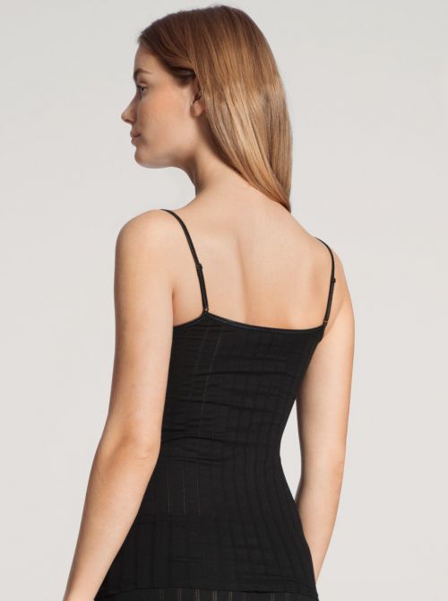Etude Toujours Top con bretelline regolabili, nero