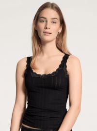 Etude Toujours Top con spalline larghe, nero