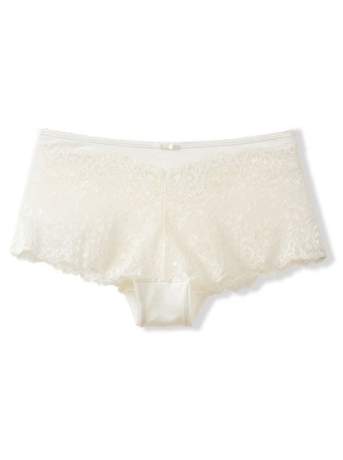 24331 Sweet Secrets slip panty in pizzo, alabaster creme