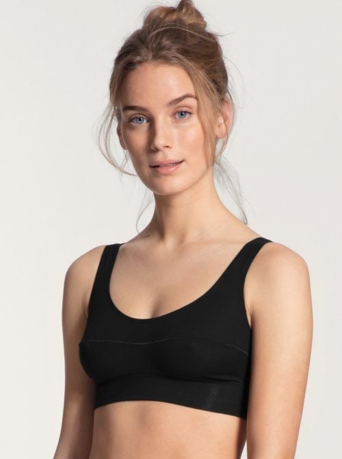 2138 Top SPORTIVO in Cotone, nero