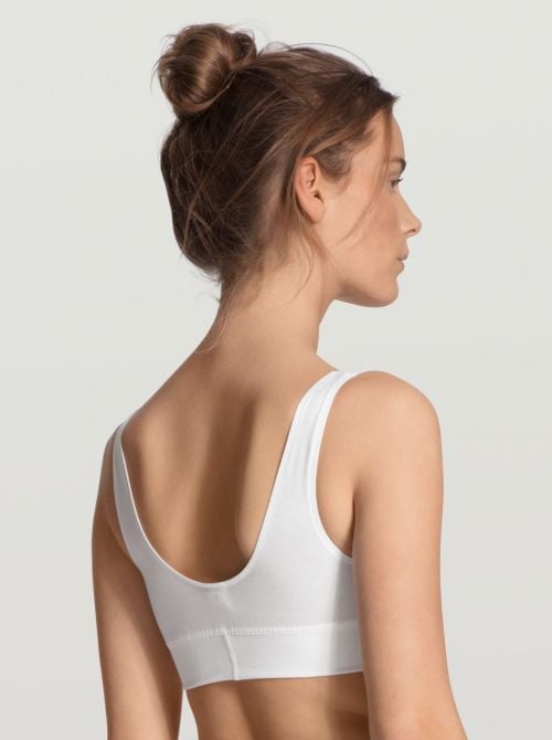 2138 Top SPORTIVO in Cotone, bianco
