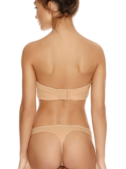 Deco Underwired Strapless Moulded Bra, nude FREYA