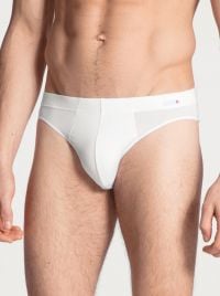 Evolution Slip fianco basso in cotone ultra fine, bianco
