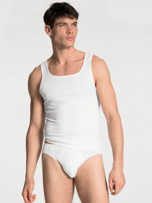 Evolution Slip fianco basso in cotone ultra fine, bianco CALIDA