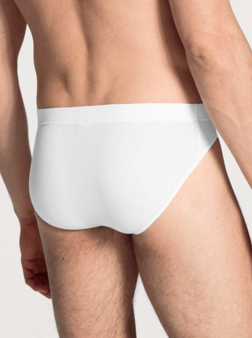 Evolution Slip fianco basso in cotone ultra fine, bianco