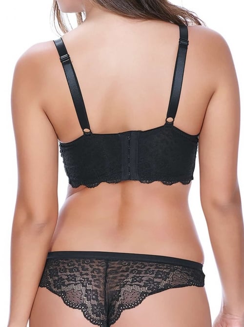 Freya Fancies Bralette imbottita con ferretto, nero FREYA