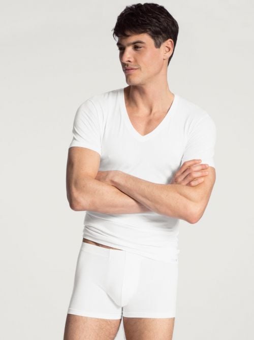 Evolution T-Shirt cotone ultra fine, bianco CALIDA