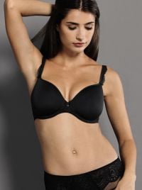 Selma underwire spacer cup bra, black