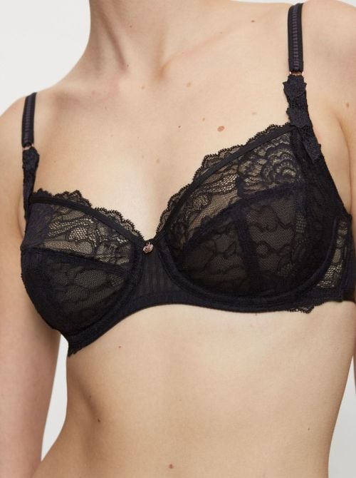 Peony Florale W Underwire Bra, black FLORALE by TRIUMPH