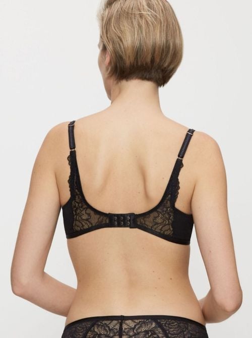 Peony Florale W Reggiseno con ferretto, nero
