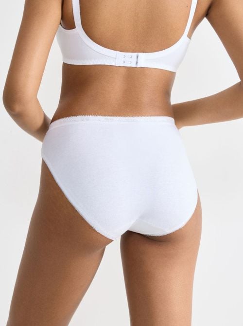 Sloggi Basic Tai 2 Slip in cotone, bianco