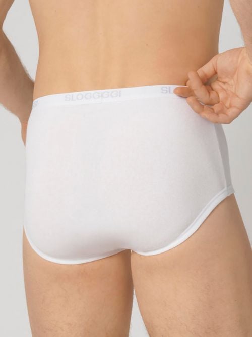 Sloggi Men Basic Maxi 2 Slip, bianco