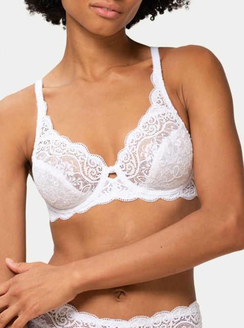 Amourette 300 W wired bra B-F Cups, white TRIUMPH