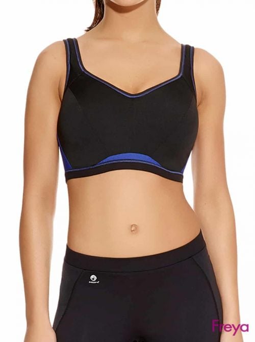 Epic Uw Crop Top Sports Bra Moulded Inner. electric black