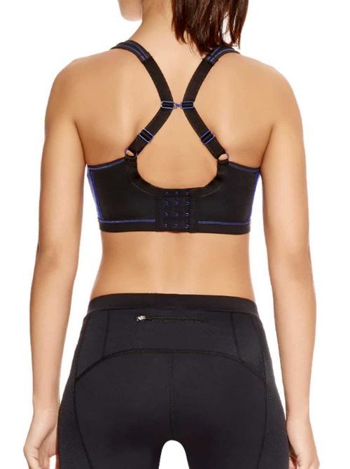 Epic Uw Crop Top Sports Bra Moulded Inner. electric black FREYA ACTIVE