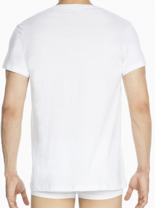 Best Modal T-shirt scollo a V, bianco HOM