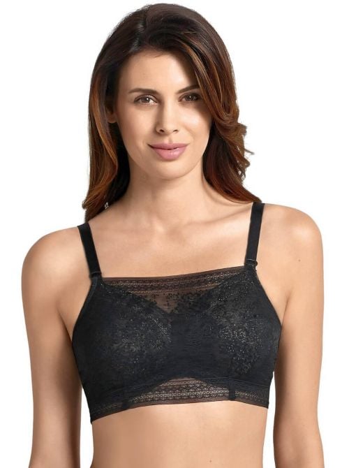 0600 Fleur Top bandeau in pizzo, nero ANITA CARE