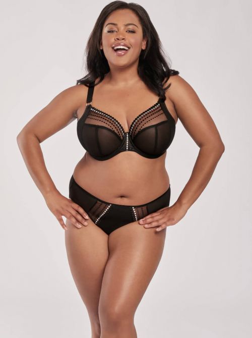 Matilda Underwire Plunge Bra, black ELOMI