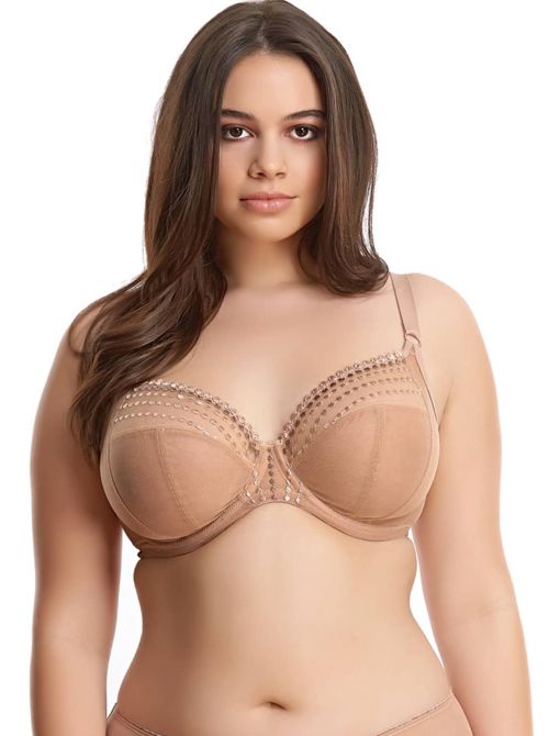 Matilda, Underwire Plunge Bra, cafe au lait