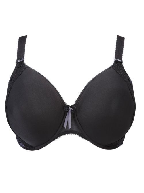 Amelia Underwire Bandless Spacer Moulded Bra, black