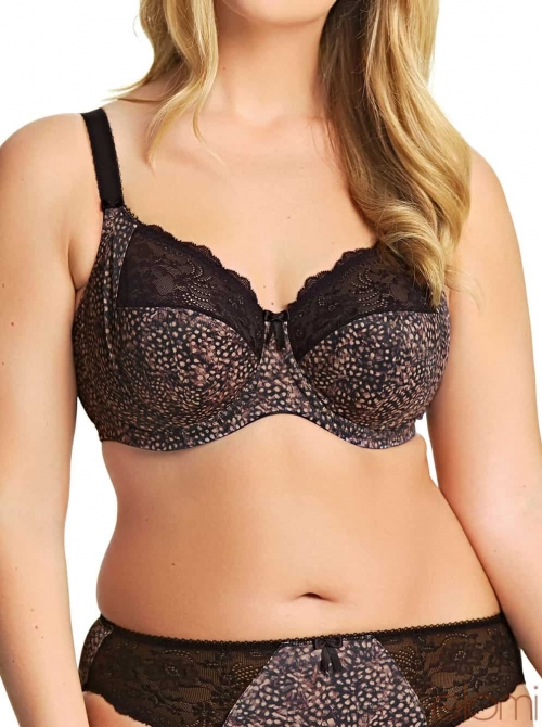 Morgan Underwire Banded Bra - Stretch, ebony