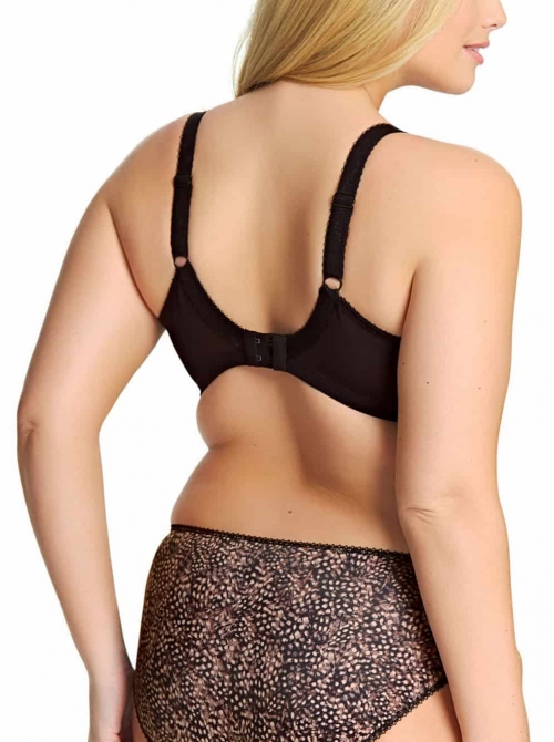 Morgan Underwire Banded Bra - Stretch, ebony