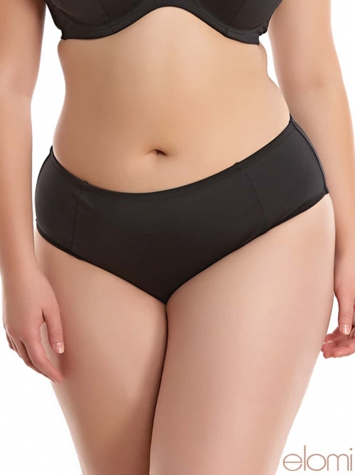 Essentials Black Mid Rise Brief, black ELOMI