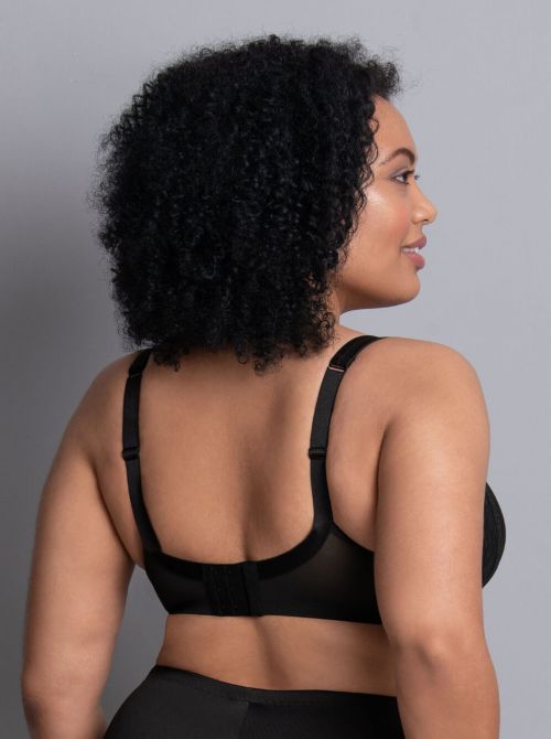 Lace Rose Reggiseno senza ferretto con coppe imbottite, nero