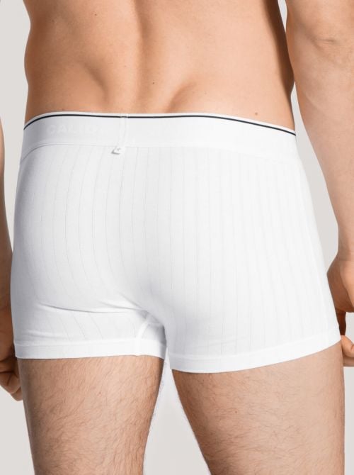 Pure & Style boxer effetto scarto d'ago, bianco
