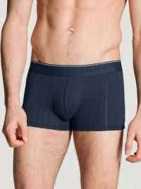 Pure & Style boxer effetto scarto d'ago, blu indigo