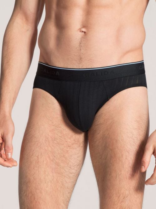 Pure & Style 21986 Mini Slip effetto scarto d'ago, nero