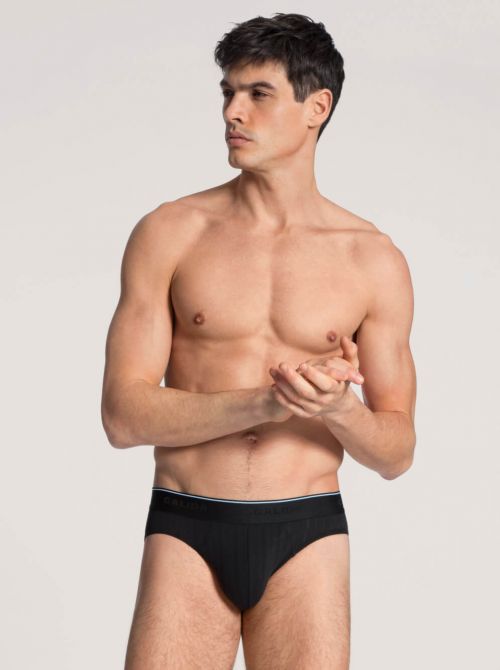 Pure & Style 21986 Mini Slip effetto scarto d'ago, nero