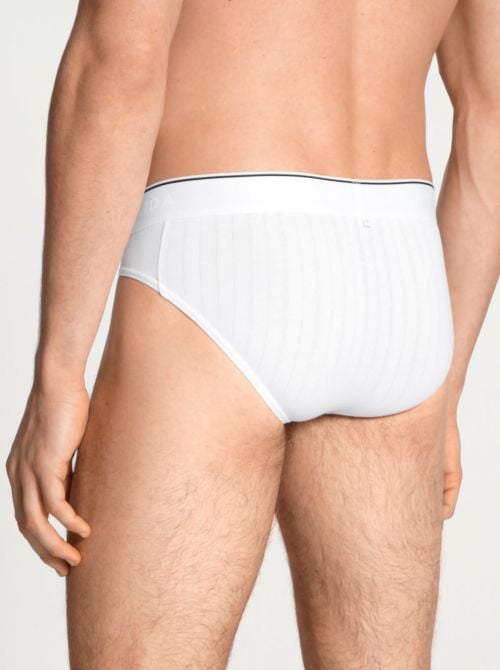 Pure & Style 21986 Mini Slip effetto scarto d'ago, bianco