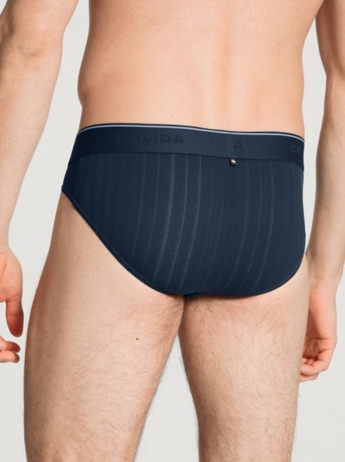 Pure & Style 21986 Mini Slip effetto scarto d'ago, blu indigo