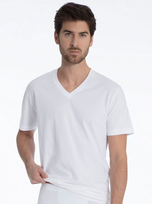 Activity Cotton 14814 V-Shirt, bianco CALIDA