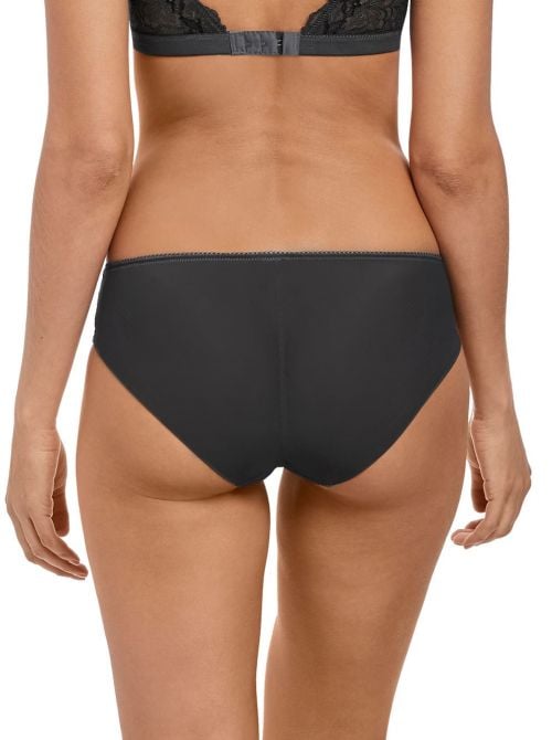 Lace Perfection brief, charcoal