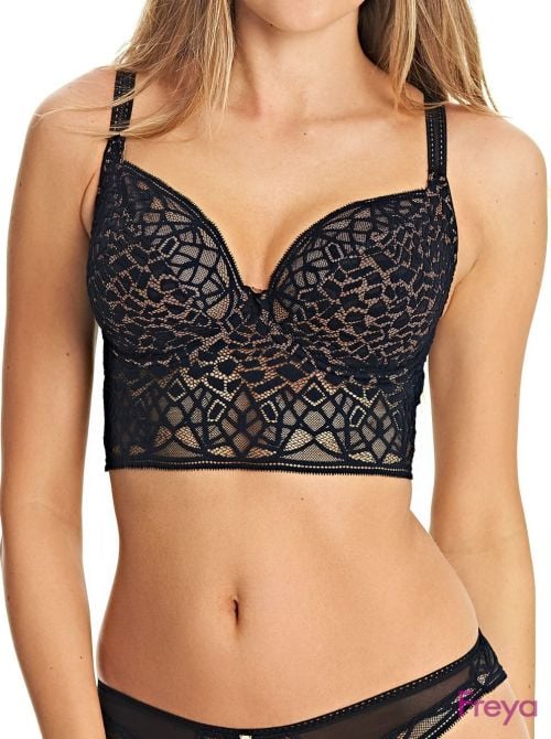 Soiree Lace  Bralette con ferretto, nero