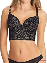 Soiree Lace  Bralette con ferretto, nero