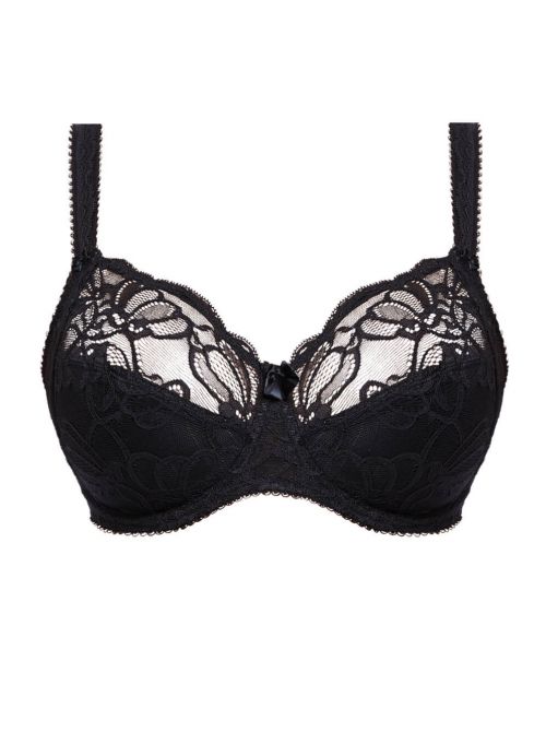 Jacqueline Lace UW Full cup with Side Support Bra, black