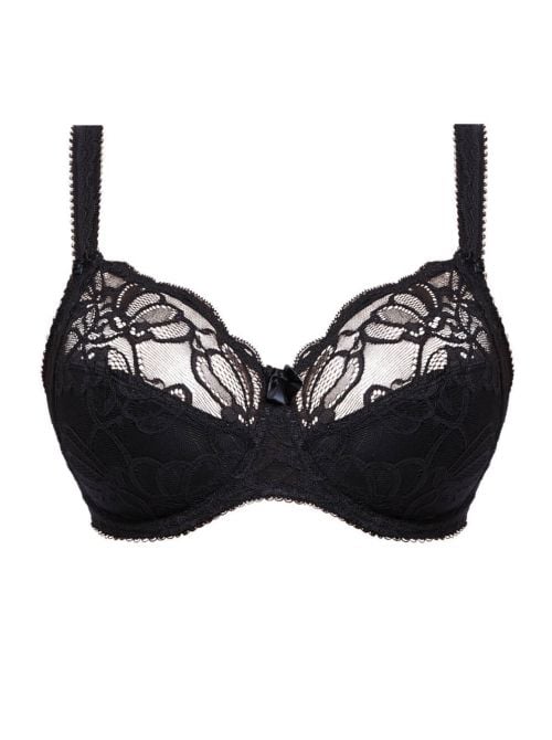 Jacqueline Lace Reggiseno con ferretto e sostegno laterale, nero