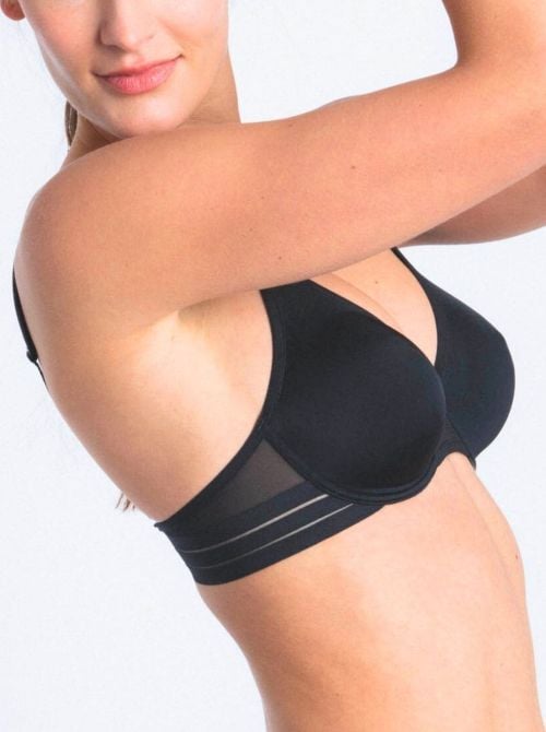 Nufit Reggiseno con ferretto, nero