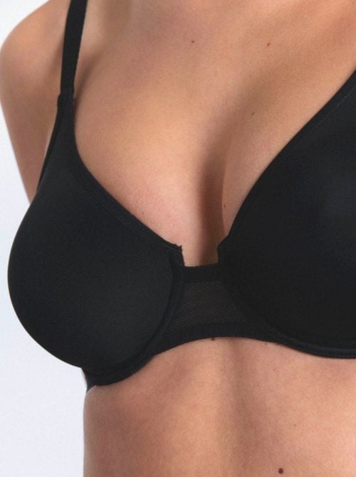 Nufit Reggiseno con ferretto, nero