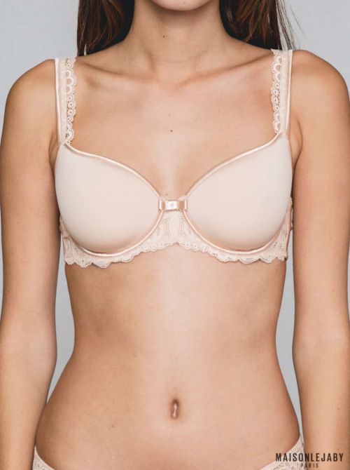 Gaby spacer underwired bra, pink MAISONLEJABY